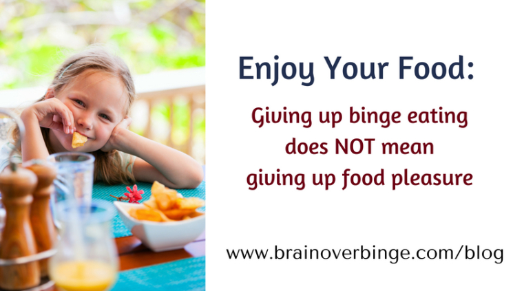 Enjoy food binge eating
