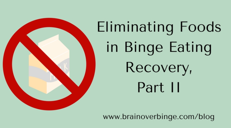 eliminating foods binge eating