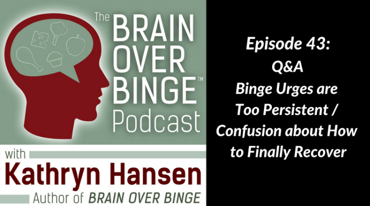 Confusion in binge eating recovery